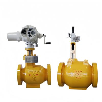 Válvula de fluxo axial de aço inoxidável elétrica personalizada