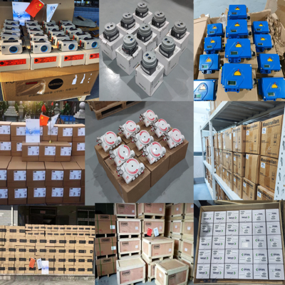 Posicionador de Válvula Digital Eletropneumático HART Fisher Gulde 3800SA Emerson com Válvula de Controle Chinesa e Filtro Regulador Asco
