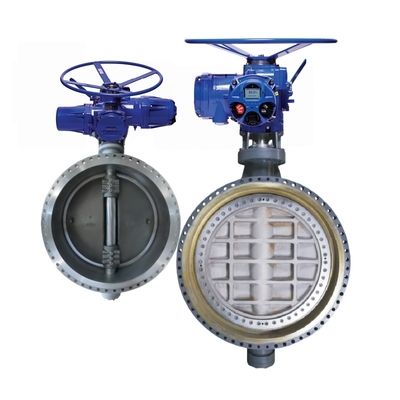 Tratamento de Água de GNL Actuador Elétrico Inteligente Industrial Elétrica Tripla Excentrica Válvula Borboleta