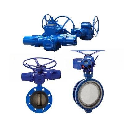 Tratamento de Água de GNL Actuador Elétrico Inteligente Industrial Elétrica Tripla Excentrica Válvula Borboleta