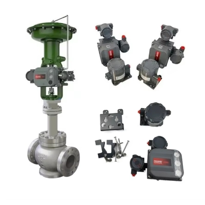 Válvula de Controle Pneumático da China Com Controlador de Válvula Fisher DVC6205+DVC6215 Sensor de Curso Remoto Posicionador de Válvula Tipo Dividido