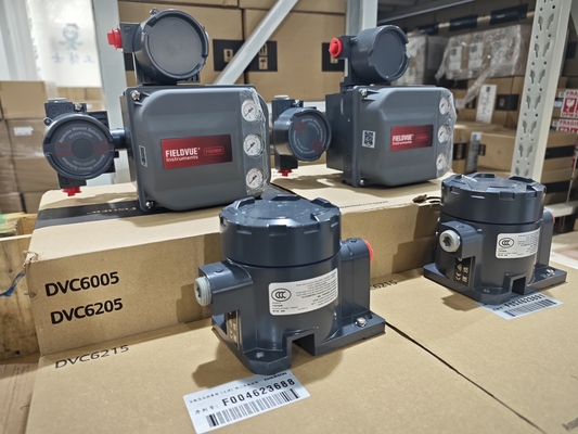 Válvula de Controle Pneumático da China Com Controlador de Válvula Fisher DVC6205+DVC6215 Sensor de Curso Remoto Posicionador de Válvula Tipo Dividido
