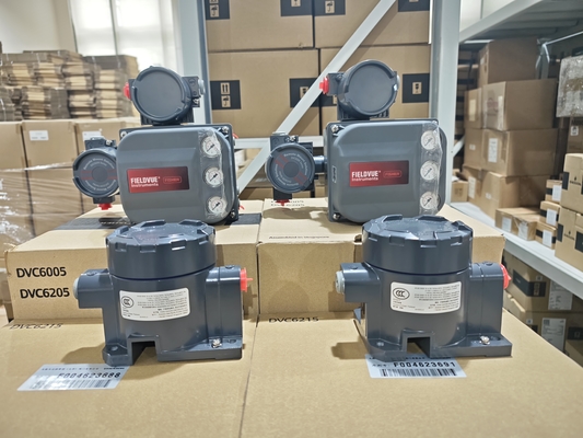 Válvula de Controle Pneumático da China Com Controlador de Válvula Fisher DVC6205+DVC6215 Sensor de Curso Remoto Posicionador de Válvula Tipo Dividido