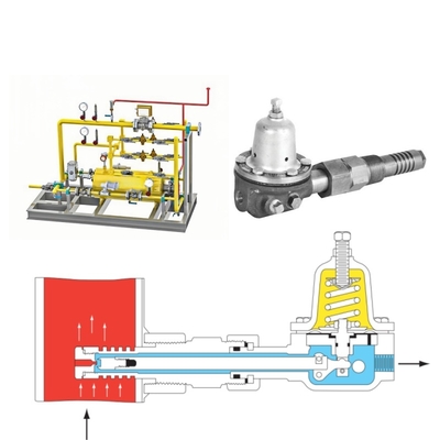 Reguladores de Redução de Pressão de Ar Propano Fisher 1305 1305C 1305D de Alta Pressão para Montagem em Skid