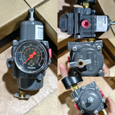 Regulador de pressão Fisher 67CFR Aço liga 450 psig 1/4 NPT