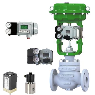 Outras peças de válvulas e posicionador de válvulas Masoneilan SVI2/SVI3/SVI1000 e válvula solenoide Burkert/ASCO