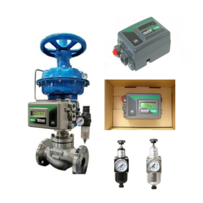 SAMSON 3222 Série válvula de controlo pneumático com Fisher 3582i posicionador