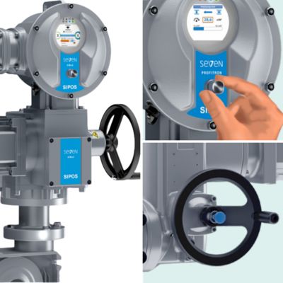 Atuador Elétrico de Velocidade Variável SIPOS SEVEN 7 para Automação de Válvulas