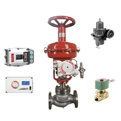Válvula de controle pneumático e novo regulador Stock Fishers e posicionador de válvula FLOWSERVE 3200MD 520MD 3800MD