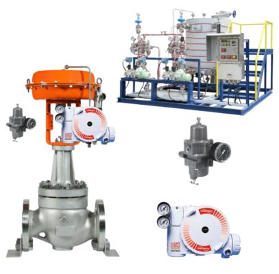 Válvula de controlo pneumática e regulador Fisher de novo stock e FLOWSERVE 3200MD 520MD 3800MD posicionador de válvula