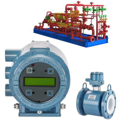 Medidor de vazão magnético Rosemount 8732E 38:1 Turndown 10.5-35V DC