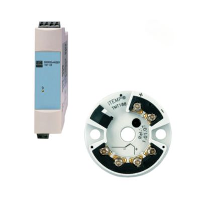 Dispositivo de controlo de pressão/fluxo com medidor de fluxo de vórtice Endress+Hauser Proline Prowirl D 200 e transmissor de temperatura ITEMP TMT188