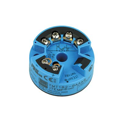 Dispositivo de controlo de pressão/fluxo com medidor de fluxo de vórtice Endress+Hauser Proline Prowirl D 200 e transmissor de temperatura ITEMP TMT188