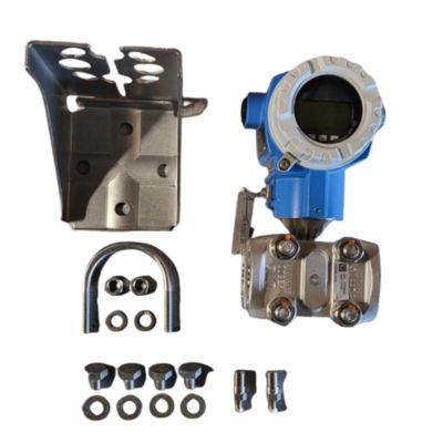 Estação de redução de pressão e temperatura equipada com um medidor de vazão vortex Endress+Hauser Deltabar Proline Prowirl R200 e um transmissor de pressão PMD75B.