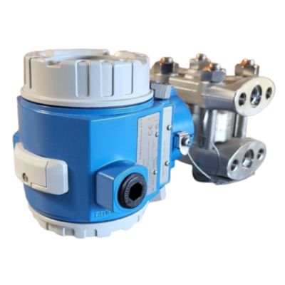 Estação de redução de pressão e temperatura equipada com um medidor de vazão vortex Endress+Hauser Deltabar Proline Prowirl R200 e um transmissor de pressão PMD75B.