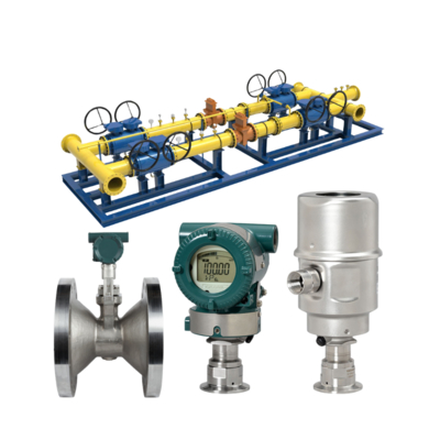 Estação de resfriamento de pressão reduzida equipada com medidor de vazão de vórtice Yokogawa série VY e transmissor de pressão sanitário EJAC60E