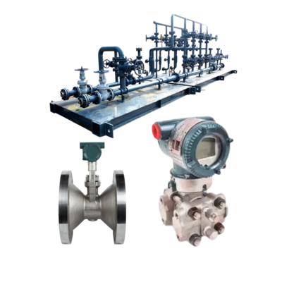 Regulador de redução de pressão equipado com medidor de fluxo de vórtice da série Yokogawa VY e transmissor de pressão diferencial de ventilação EJX120A
