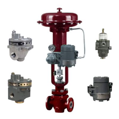 Nova e Precisa Válvula de Controle e Transdutor Eletropneumático Fisher 846 e Amplificadores de Volume 2625