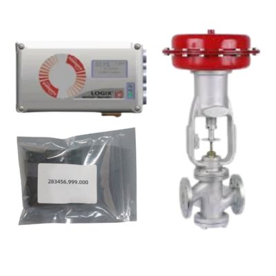 Brand new, genuine Flowserve Logix 520MD electro-pneumatic explosion-proof valve positioner accessories, installation kit 283456.999.000, and multi-function board.