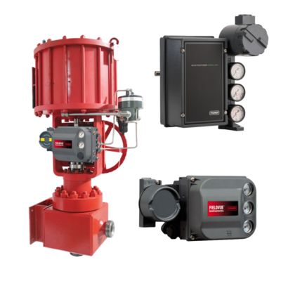 Fisher 3620J Electro Pneumatic Valve Positioner com Fisher DVC6200 e 3582i para sistemas de válvulas de controlo de 220 V