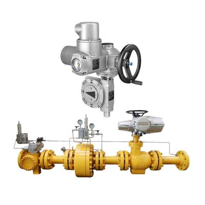 Módulo AUMA SA de rotação parcial e multirrotação Atuador elétrico multirrotação AUMA SA Caixa de engrenagens GS Atuador industrial para válvulas