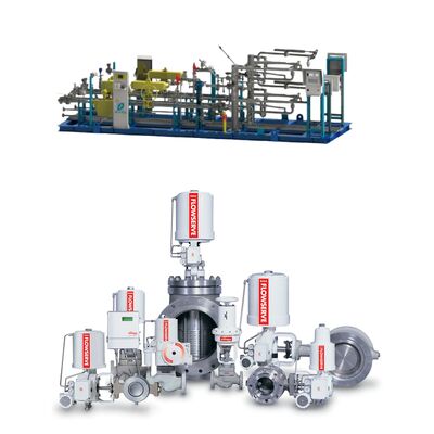 FLOWSERVE MARK ONE Linear Globe Angle Control Valve Spring Cylinder Valve Pneumatic Actuator
