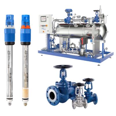 Análise de líquido Potenciometric Endress Hauser CPS11E-UR7AAA2 e Spiraxarco Bellow Valve BSA2T BSA3T para água e águas residuais