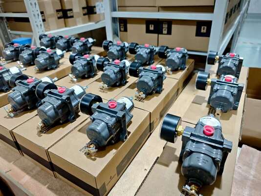 Válvula de esfera de controle chinesa com posicionador de válvula Flowserve Logix 3800 PMV D3 PMV P5/EP5 520MD 3200MD e regulador Fisher 67cfr