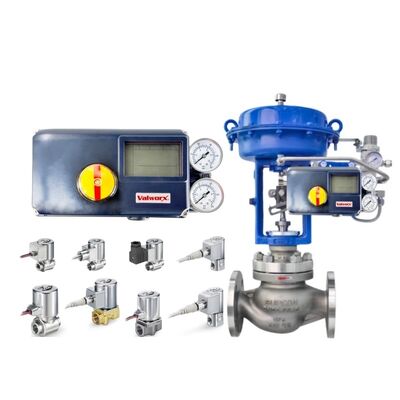 Valvo de posicionamento industrial Valworx Valvo de posicionamento de processo químico eletro-pneumático com válvula solenoide SMC