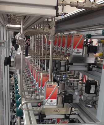 Bronkhorst IN-FLOW Digital Flow Meter with ±0.05% Accuracy, Stainless Steel Construction, and 0.5 M3/h to 263000 M3/h Range