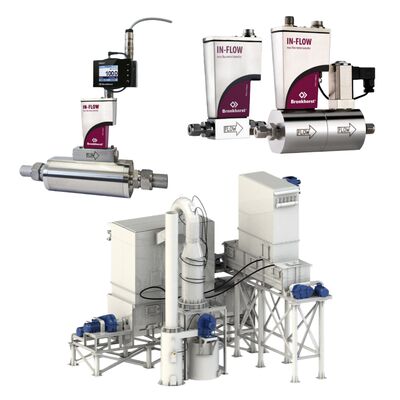 Medidor de vazão mássica Bronkhorst IN-FLOW e E+H Endress Hauser – Controle preciso de gás para automação industrial, em estoque
