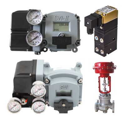 Transdutor I/P Rotork Fairchild T7800 + posicionador de válvula inteligente de dupla ação Masoneilan SVI2 AP/SVI2 series SVI2AP-22123111, em estoque.