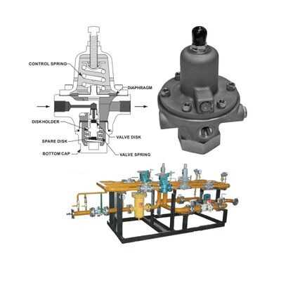 Válvula de redução de pressão de gás de alta pressão Fisher 1301F 1301G Regulador de pressão pneumática preço
