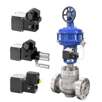 IMI STI SA/CL Posicionador analógico para central térmica petroquímica de dupla ação com atuador linear