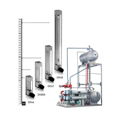 Medição de fluxo industrial Krohne DK46 DK47 DK48 DK800 Medidor de vazão de área variável Rotâmetro de tubo de metal