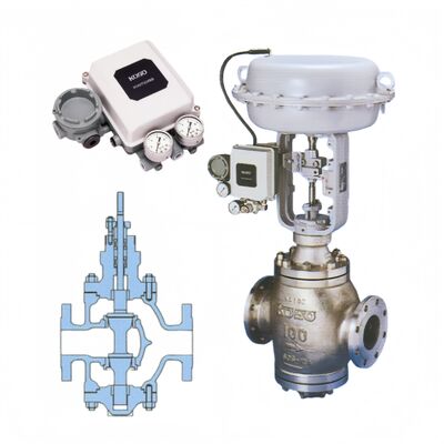 KOSO 520C 530C Válvulas globulares de dois lugares com guias superior e inferior para a indústria química de petróleo e gás