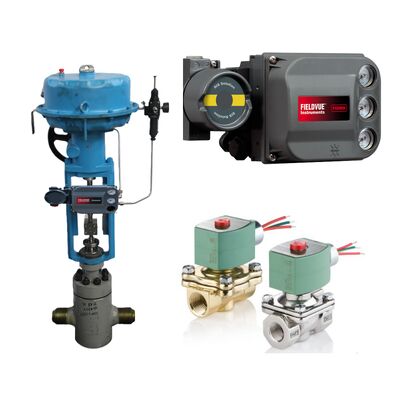 ASCO válvulas de bobina de solenoide e Emerson Fisher DVC6200 Série Controlador de posicionador de válvula digital inteligente