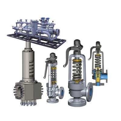 Válvula de alívio de segurança com alta capacidade de fluxo e balanço para protecção da pressão da caldeira industrial, certificada pela ASME