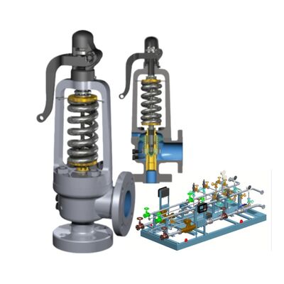 Válvula de alívio de segurança com alta capacidade de fluxo e balanço para protecção da pressão da caldeira industrial, certificada pela ASME