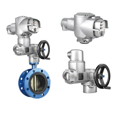 Corpo da Válvula Borboleta e Válvula Esfera Chinesa e Atuadores de Meia Volta Série SQ da Auma com Unidade de Controle AM