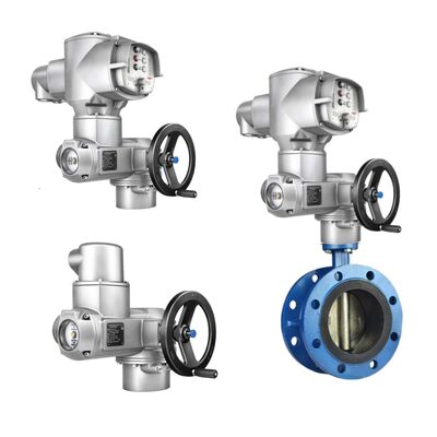 Corpo da Válvula Borboleta e Válvula Esfera Chinesa e Atuadores de Meia Volta Série SQ da Auma com Unidade de Controle AM
