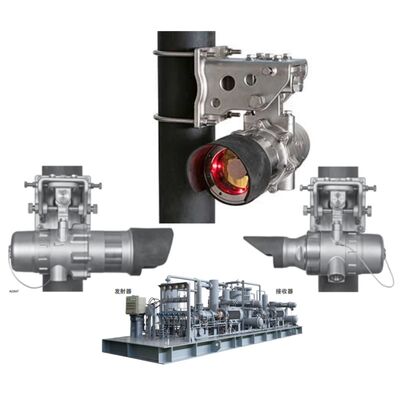 DET-TRONICS FlexSight LS2000 Detector de Gás de Caminho Aberto com Alcance de Detecção de 200m, Tecnologia IR de Comprimento de Onda Duplo e Caixa de Aço Inoxidável