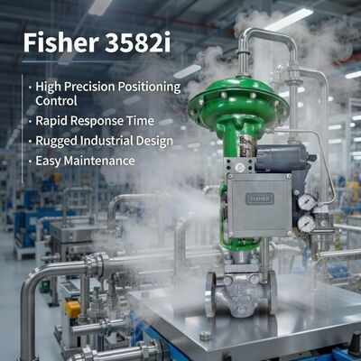 Posicionador de Válvula Eletropneumático Fisher 3582i de Alto Desempenho para Válvulas de Controle Industriais