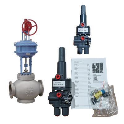 Fisher 377 Reforçador de sinal pneumático e DVC6200 posicionador digital de válvulas para uso industrial