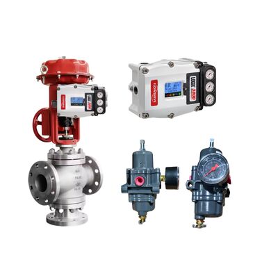 Flowserve Logix 3800 Digital Valve Positioner Smart Control com Fisher 67CFR Regulador de filtro