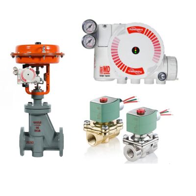 Posicionador Digital de Válvula Flowserve Logix 3200MD HART com Controle Inteligente e Válvulas Solenoides ASCO