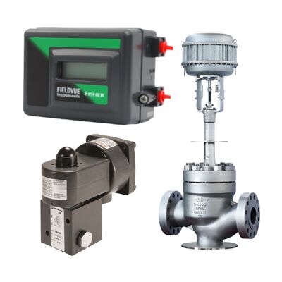 Posicionador Inteligente de Válvula Emerson Fisher HC DVC2000 (Comunicação HART, 4-20mA) — Controlador de Válvula de Controle, acoplado à Válvula Solenoide NORGREN 24011/10250