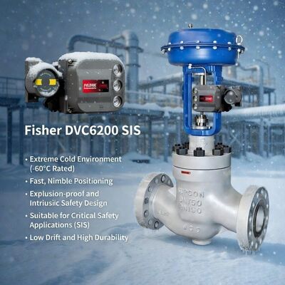 Fornecedor de Ações do Controlador de Válvula Digital de Sistema Instrumentado de Segurança Fisher FIELDVUE DVC6200 SIS