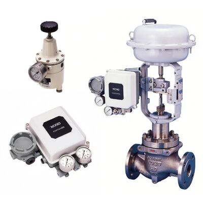 KOSO 510D Válvula de controle guiada com manga EP800 posicionador PRF300 regulador de filtro oleoduto de gás industrial