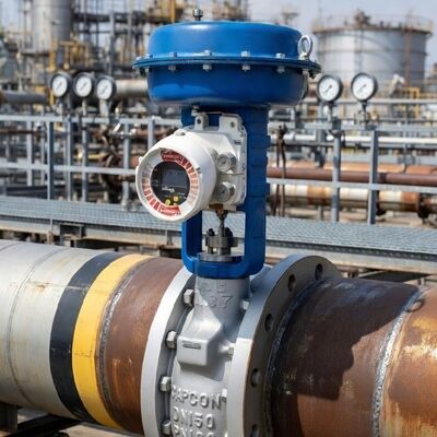 Válvula de Controle Buttfy da China com Posicionador de Válvula Industrial Flowserve Logix 420-47-W1D-10 para Oleodutos e Gasodutos